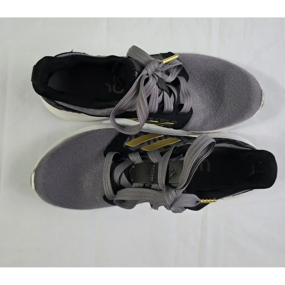 Adidas Edge Lux 4 Grey Leopard Gold Running Shoes FV8577 Womens 8.5